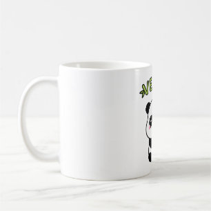 Niedliche kleine Panda Freuden Vegan zu sein Kaffeetasse