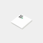 Niedliche kleine Panda mit einem Bambusklebemonogr Post-it Klebezettel (angewinkelt)