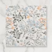 Niedliche kleine Peanut Elephant Foliage Babydusch Geschenkanhänger (Rückseite)