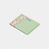 Niedliche kleine Pigmente und Herz-Muster drucken Post-it Klebezettel (angewinkelt)