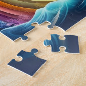 Niedliche kleine Prinzessin mit Regenbogen Puzzle (Seite)