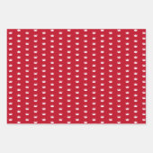 Niedliche kleine Prinzessin mit rotem Kleid Geschenkpapier Set (Vorderseite 2)