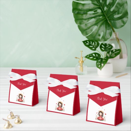 Niedliche kleine Prinzessin mit rotem Kleid Geschenkschachtel (Zahlreiche)