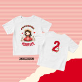 Niedliche kleine Prinzessin mit rotem Kleid Kleinkind T-shirt