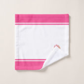 Niedliche kleine Prinzessin und Namenstext auf Ros Badhandtuch Set (Waschlappen)