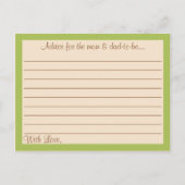 Niedliche kleine Pumpkin Baby Duschberatungskarten Hinweiskarte (Rückseite)