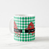 Niedliche kleine Red Dragon Coffee Tasse zum Perso (Vorderseite Links)