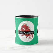 Niedliche kleine Red Dragon Coffee Tasse zum Perso (Zentrum)