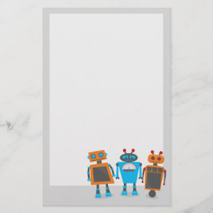 Niedliche kleine Roboter Briefpapier