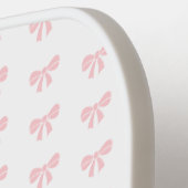 Niedliche kleine Rosa-Bow-Girl-Girl Girly Birthday Pickleball Schläger (Linke Seite)