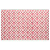 Niedliche kleine rote Herzen mit Gesichtern Stoff (Fat Quarter (45,7 x 55,9 cm))