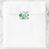 Niedliche Kleine 🍀 ✨ Runder Aufkleber (Tasche)