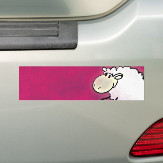 niedliche kleine Schafe Autoaufkleber (Auf Auto)