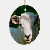 NIEDLICHE KLEINE SCHAFE KERAMIKORNAMENT (Rechts)