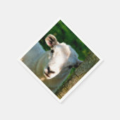 NIEDLICHE KLEINE SCHAFE SERVIETTE (Ecke)