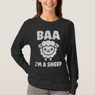 Niedliche kleine Schafe Zitat einfache Tiere bai'm T-Shirt