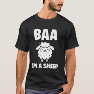 Niedliche kleine Schafe Zitat einfache Tiere bai'm T-Shirt