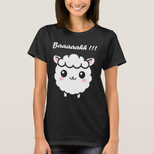 Niedliche kleine Schafe zitieren einfache Tiere Ba T-Shirt