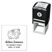 Niedliche Kleine Schaframmadresse Permastempel (Beispiel)