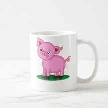Niedliche kleine Schwein-Tasse