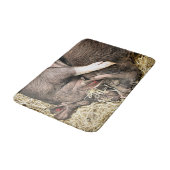 NIEDLICHE KLEINE SCHWEINE BADEMATTE (Schrägansicht)