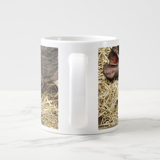 NIEDLICHE KLEINE SCHWEINE Jumbo-Tasse (Rückseite)