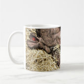 NIEDLICHE KLEINE SCHWEINE KAFFEETASSE (Links)