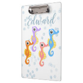 Niedliche kleine Seepferde Klemmbrett (Links)