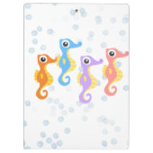 Niedliche kleine Seepferde Klemmbrett (Rückseite)