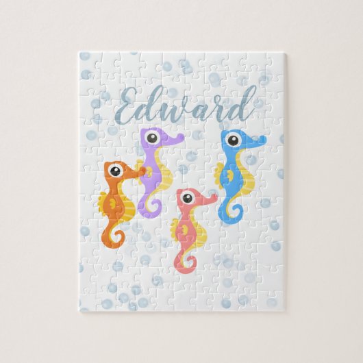 Niedliche kleine Seepferde Puzzle (Vertikal)