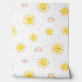 Niedliche kleine Sonnenstrahlen, Regenbogen und He Tapete