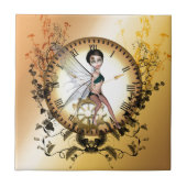 Niedliche kleine steampunk Fee Fliese (Vorderseite)
