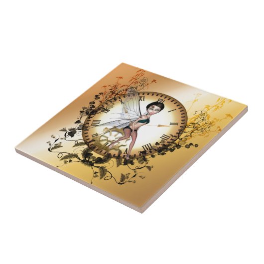 Niedliche kleine steampunk Fee Fliese (Seite)
