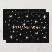 niedliche kleine Sterne Dankeskarte (Vorne/Hinten)