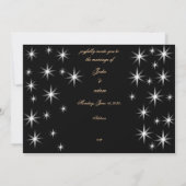 niedliche kleine Sterne Einladung (Rückseite)