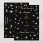 niedliche kleine Sterne Einladung (Vorne/Hinten)