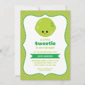 Niedliche kleine Sweetie Limon Babydusche Einladung (Vorderseite)