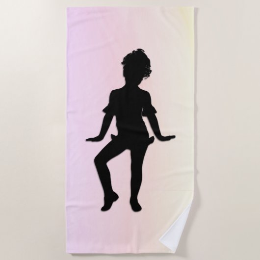 Niedliche Kleine Tänzerin Mellow Strandtuch (Vorderseite)