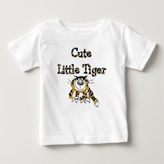 Niedliche kleine Tiger-T-Shirts und Geschenke Baby T-shirt (Vorderseite)