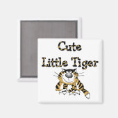 Niedliche kleine Tiger-T-Shirts und Geschenke Magnet (Vorderseite/Rückseite)