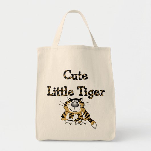 Niedliche kleine Tiger-T-Shirts und Geschenke Tragetasche (Vorne)