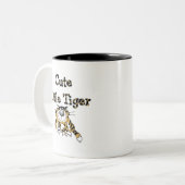 Niedliche kleine Tiger-T-Shirts und Geschenke Zweifarbige Tasse (Vorderseite Links)