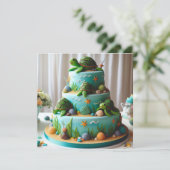 NIEDLICHE KLEINE TÜRKEN THEMA DEKORATED BIRTHDAY C KARTE (Stehend Vorderseite)