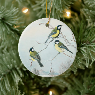 Niedliche kleine Vögel von Matti Karppanen, Vogelk Keramik Ornament