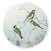 Niedliche kleine Vögel von Matti Karppanen, Vogelk Keramikknauf (Vorderseite)