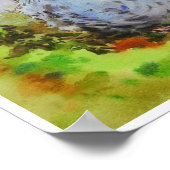 Niedliche kleine Vogelgewässer Poster (Ecke)