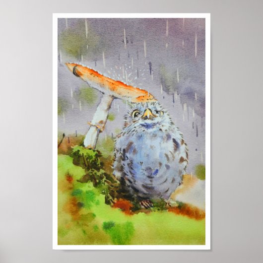 Niedliche kleine Vogelgewässer Poster (Vorne)