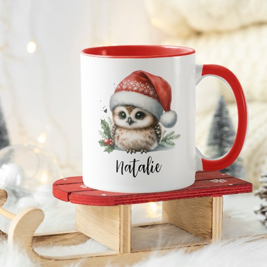 Niedliche kleine Weihnachtsschale Name Tasse