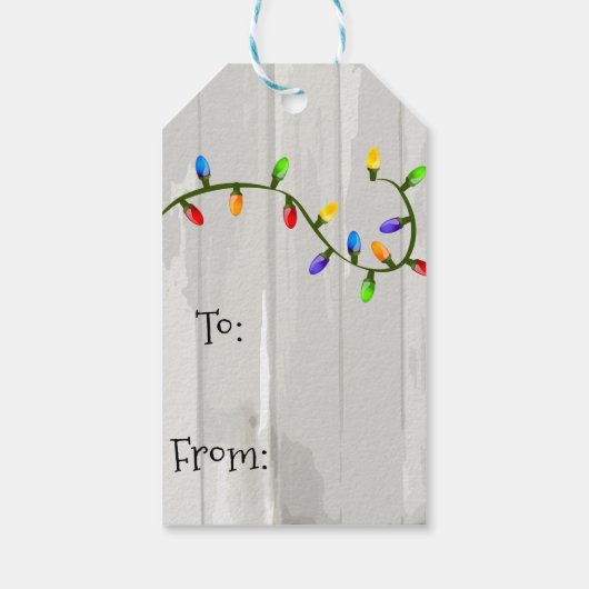 Niedliche kleine Ziege dekoriert den Christbaum Geschenkanhänger (Rückseite)