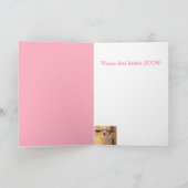 Niedliche kleine Ziege gut werden Karte (Innenseite)